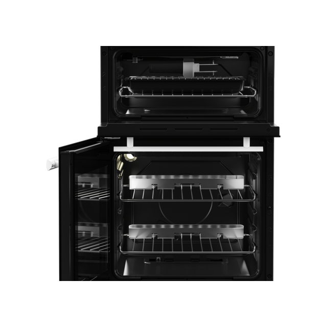 Beko EDG507W 50Cm Gas Twin Cavity White Cooker