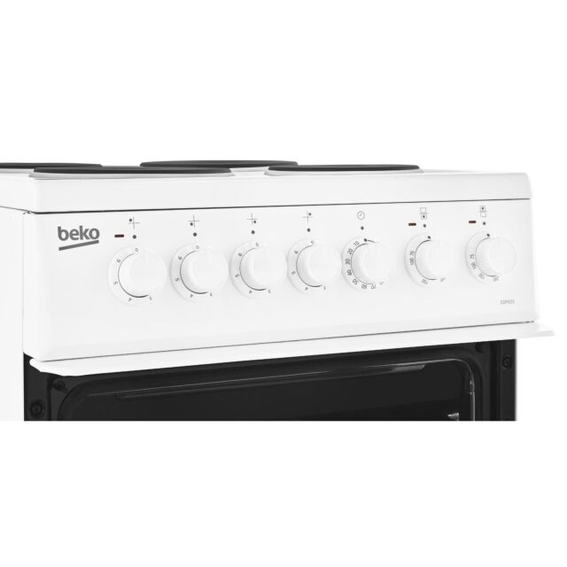 Beko EDP503W 50Cm Double Oven Electric White Cooker with Grill 
