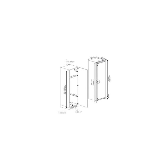 Blomberg FNT4454I Integrated Frost Free White Freezer