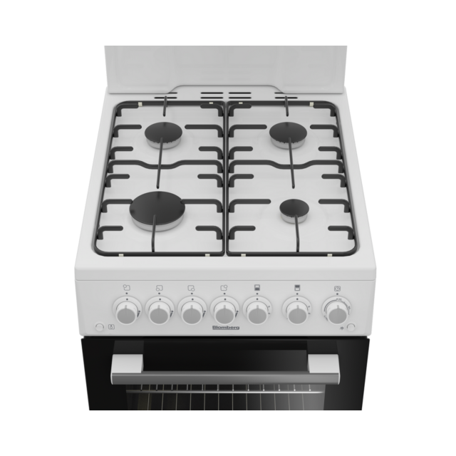 Blomberg GGS9151W 50Cm Gas Single Eye Level Grill White Cooker