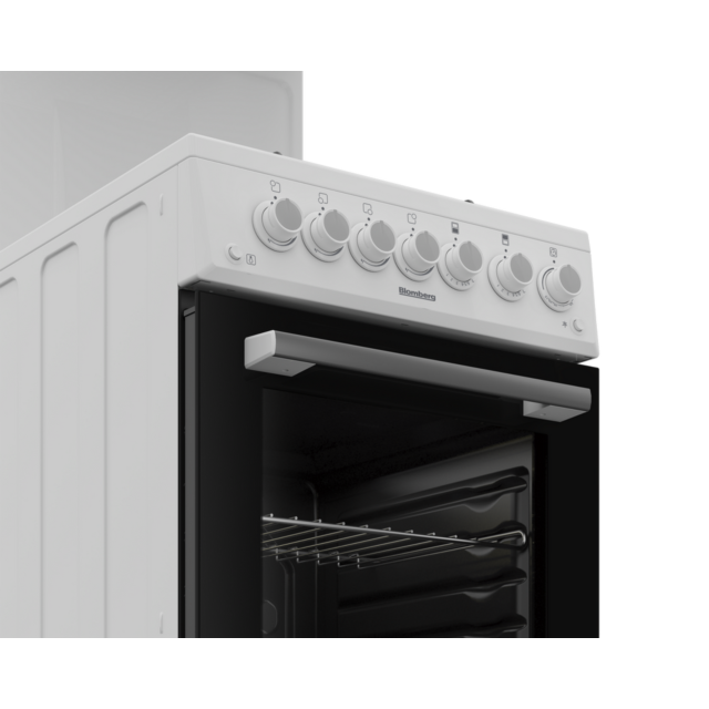 Blomberg GGS9151W 50Cm Gas Single Eye Level Grill White Cooker