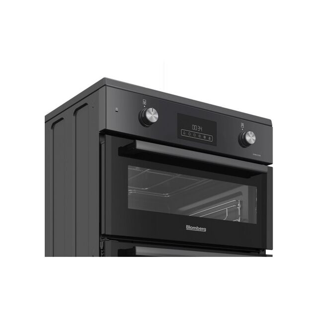Blomberg HIRN651N 60Cm Electric Double Oven Anthracite Cooker With Induction Hob