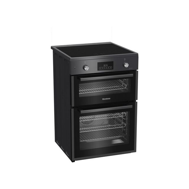 Blomberg HIRN651N 60Cm Electric Double Oven Anthracite Cooker With Induction Hob
