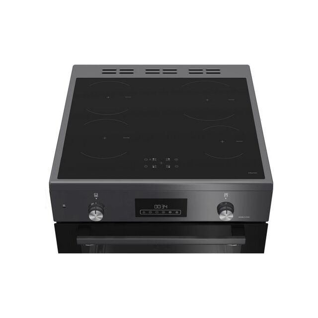 Blomberg HIRN651N 60Cm Electric Double Oven Anthracite Cooker With Induction Hob