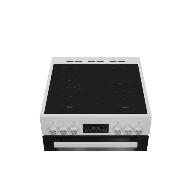Blomberg HKRN651W 60Cm Double Oven White Cooker With Vitroceramic Hob