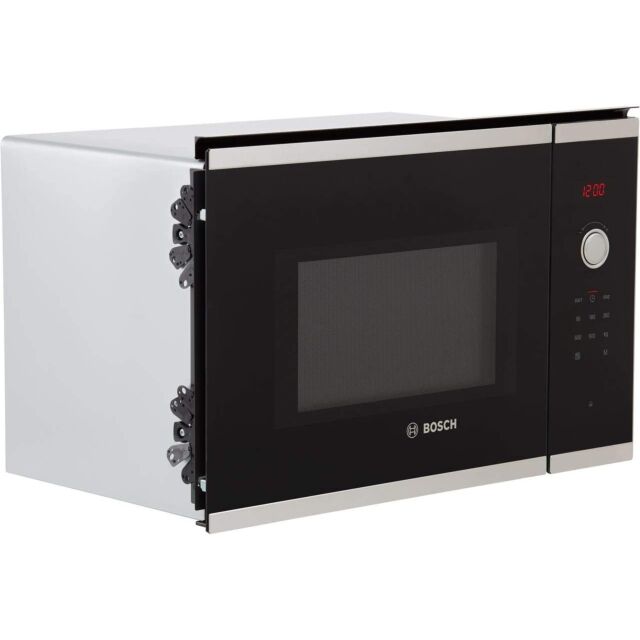 Bosch BFL553MS0B Built In 25 Litres 900W Stainless Steel Solo Microwave