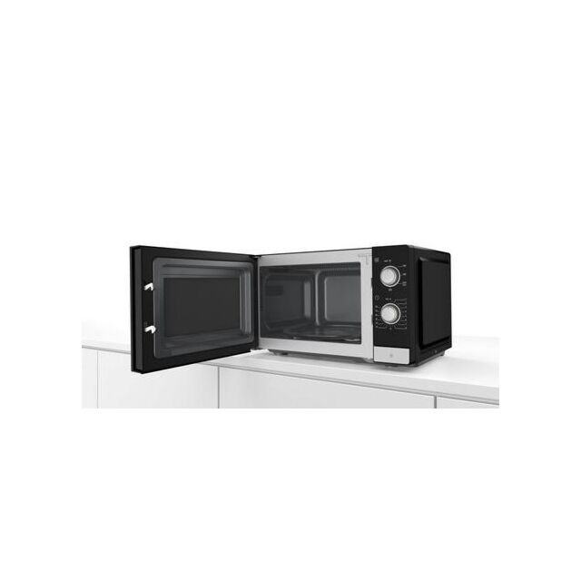 Bosch FFL020MS2B 20 Litres 800W Manual Control Black Solo Microwave