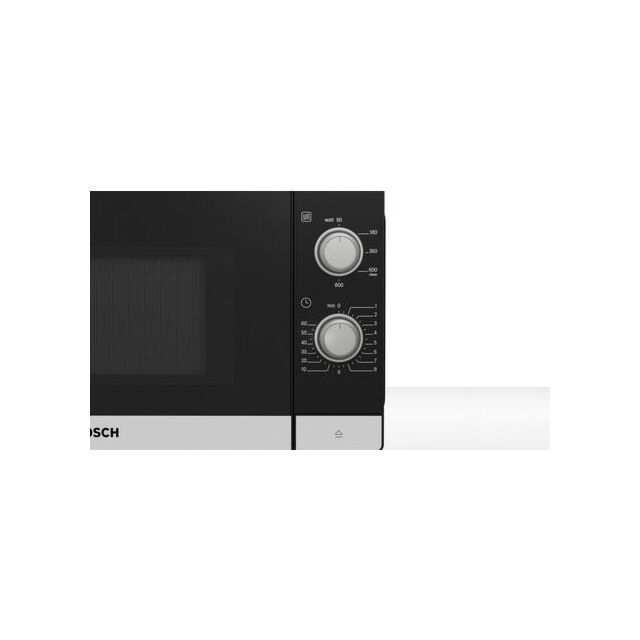 Bosch FFL020MS2B 20 Litres 800W Manual Control Black Solo Microwave