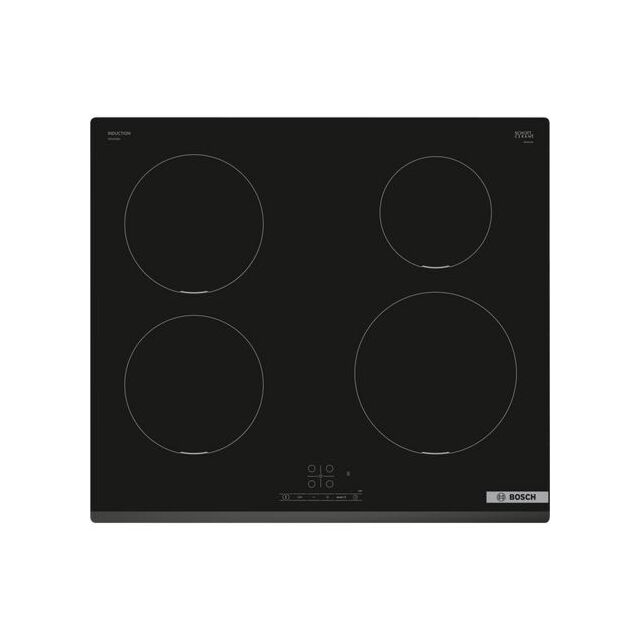Bosch PIE631BB5E 60Cm Frameless Induction Black Hob With Touch Control