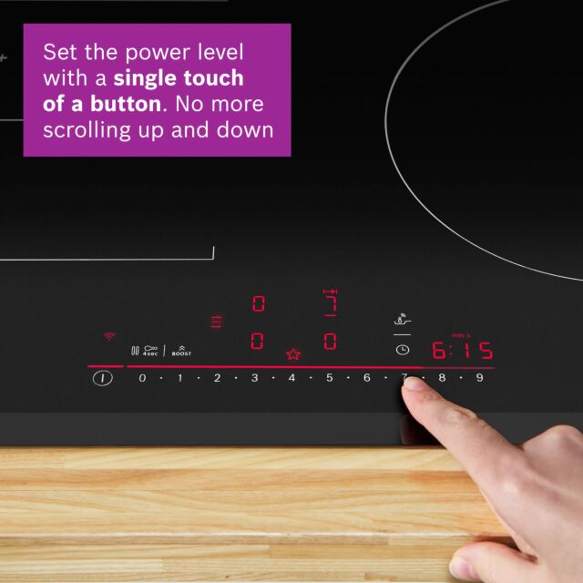 Bosch PIV831HB1E 80.2Cm Induction Black Hob