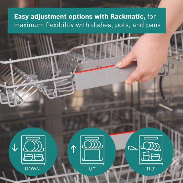 Bosch SMH4HVX14G Full Size Integrated 14 Place Settings Dishwasher