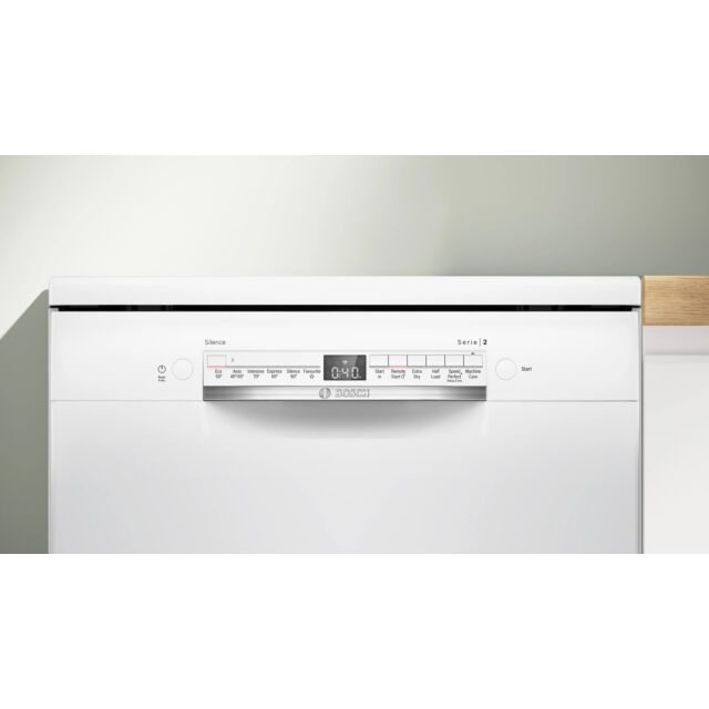 Bosch SMS2HVW06G Full Size 14 Place Settings White Dishwasher