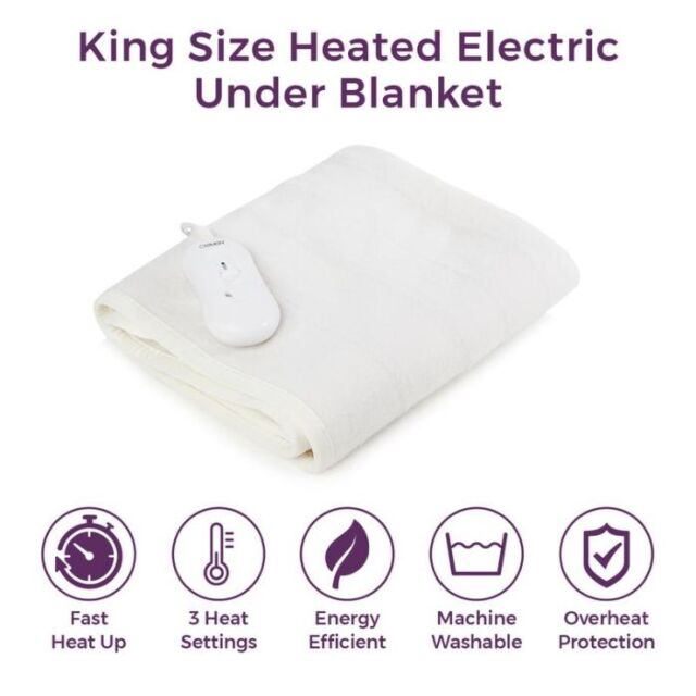Carmen C81155 King Size, Single Control Heated Under Blanket