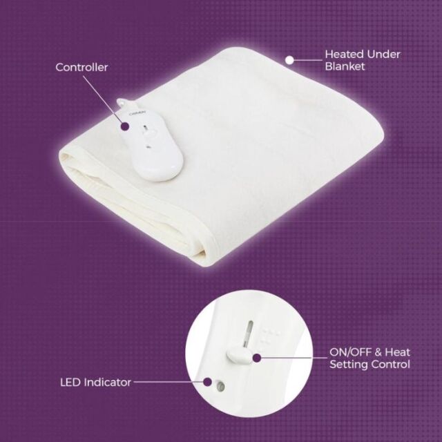 Carmen C81155 King Size, Single Control Heated Under Blanket