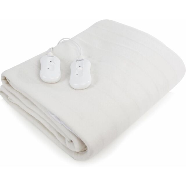 Carmen C81190 Double, Double Control Fitted Washable Electric Blanket