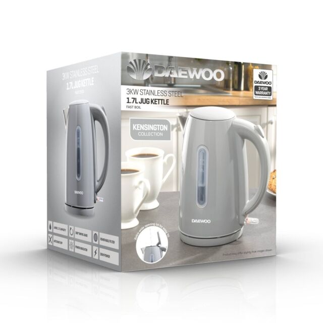 Daewoo SDA2592GE 3Kw 1.7 Litres Kensington Grey Jug Kettle