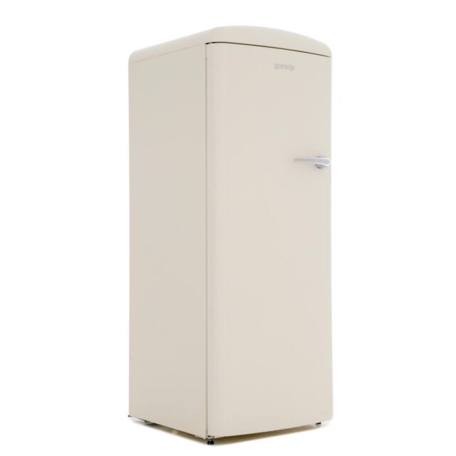 Gorenje ORB153CL Retro Tall Cream Fridge With Icebox Left Hand Hinge