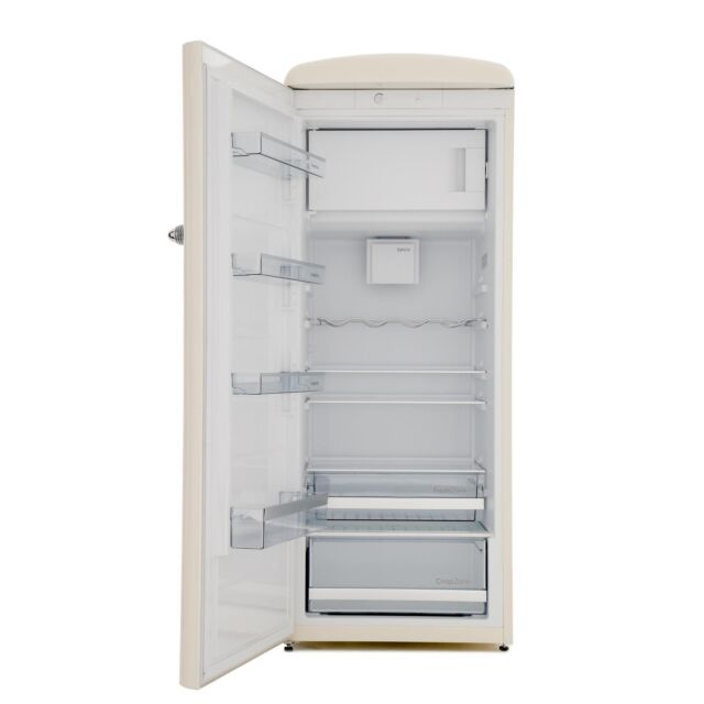 Gorenje ORB153CL Retro Tall Cream Fridge With Icebox Left Hand Hinge