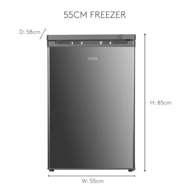 Haden HZ184IX 55Cm Under Counter Static Inox Freezer