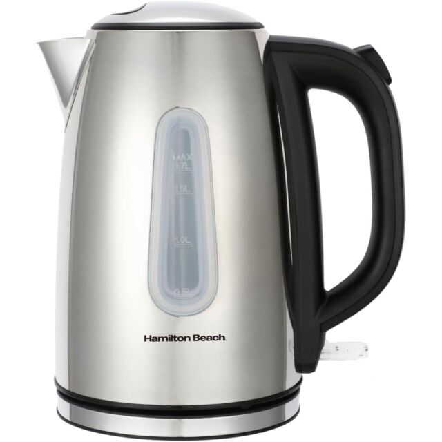 Hamilton Beach HB01402B 3Kw 1.7 Litres Brushed Stainless Steel Jug Kettle