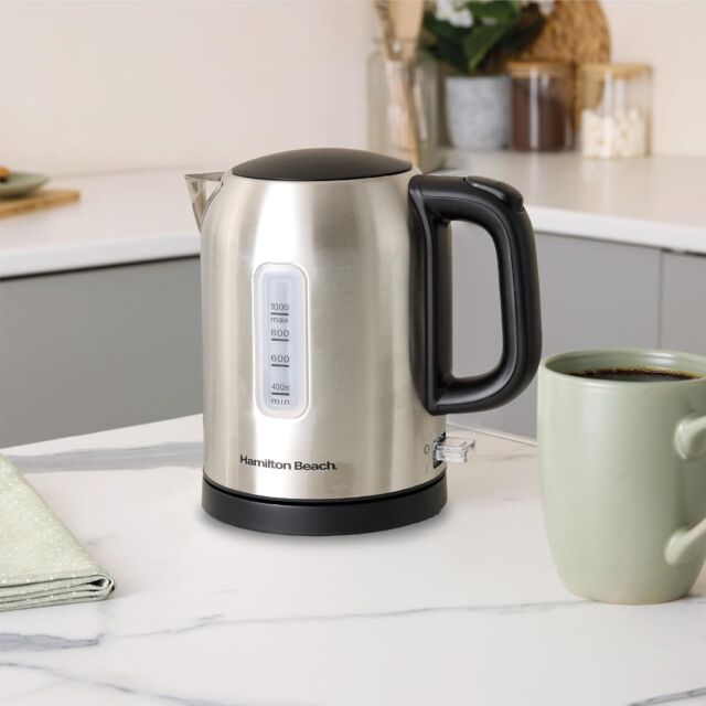 Hamilton Beach HB02403B1 2.2Kw 1Litre Stainless Steel Jug Kettle