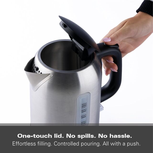 Hamilton Beach HB02403B1 2.2Kw 1Litre Stainless Steel Jug Kettle
