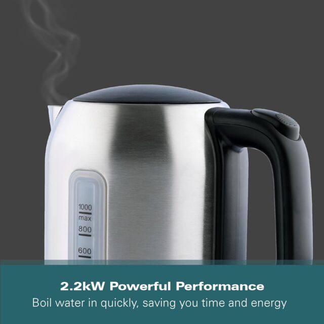 Hamilton Beach HB02403B1 2.2Kw 1Litre Stainless Steel Jug Kettle