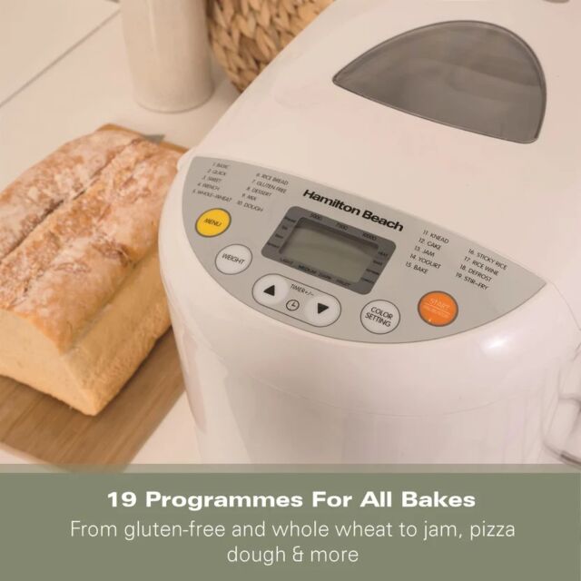 Hamilton Beach HB8103BMW Essential Quickbake 19-In-1 Automatic Bread Maker