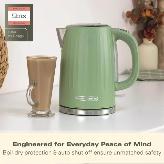 Hamilton Beach HBK012M 3Kw 1.7 Litres Harmony Matcha Green Jug Kettle