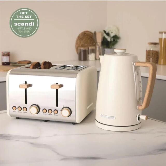 Hamilton Beach HBK01MC 3Kw 1.7 Litres Scandi Matte Cream Kettle