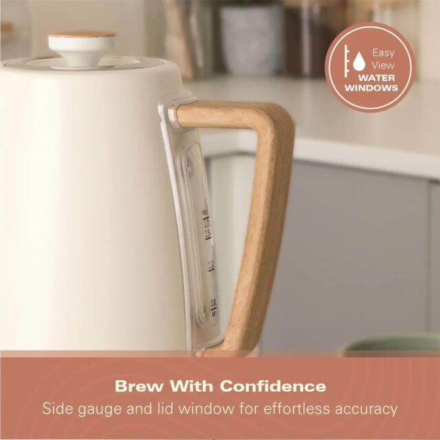 Hamilton Beach HBK01MC 3Kw 1.7 Litres Scandi Matte Cream Kettle