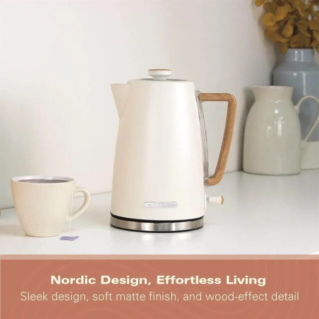 Hamilton Beach HBK01MC 3Kw 1.7 Litres Scandi Matte Cream Kettle