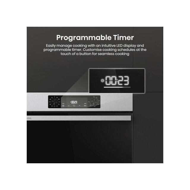 Hisense BI622AXPGUK Built In Electric Single Black And Stainless Steel Oven
