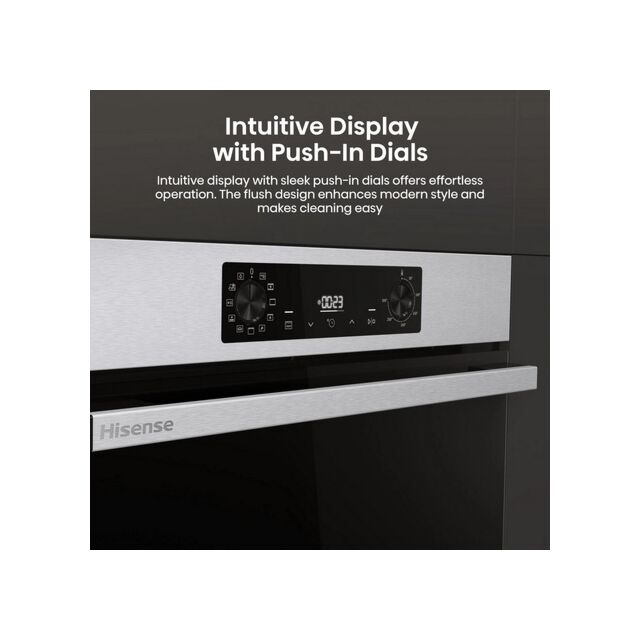 Hisense BI622AXPGUK Built In Electric Single Black And Stainless Steel Oven