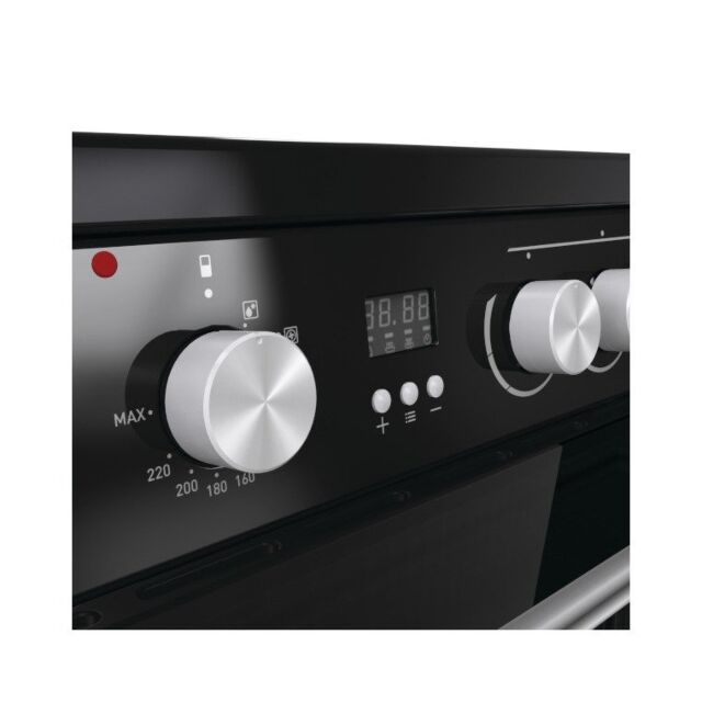 Hisense HDE3211BBUK 60Cm Electric Double Oven Black Cooker With Ceramic Hob