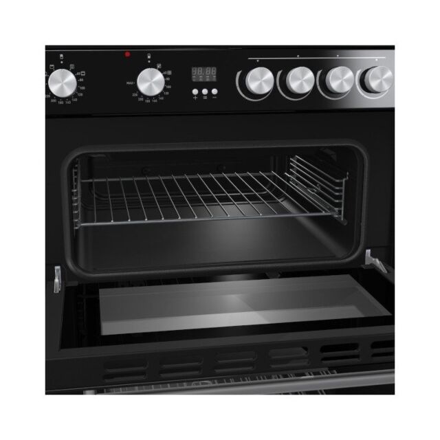 Hisense HDE3211BBUK 60Cm Electric Double Oven Black Cooker With Ceramic Hob