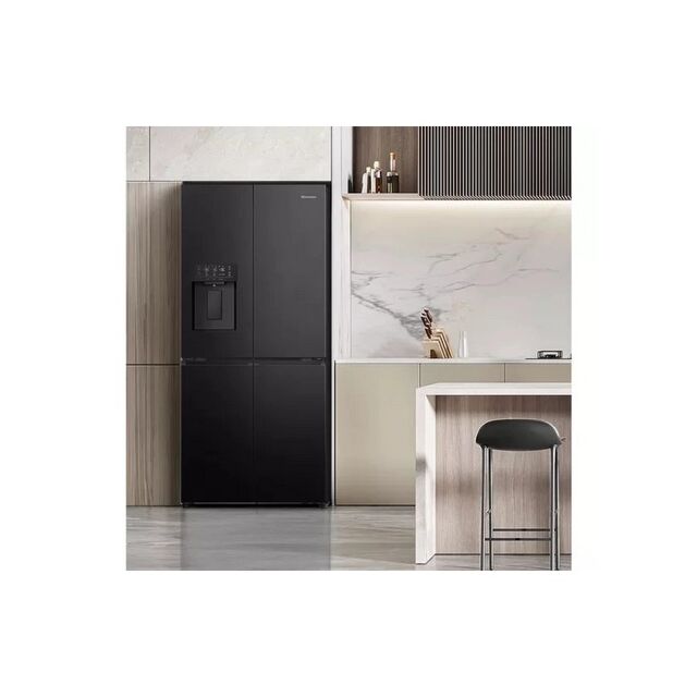 Hisense RQ5P470SYFD American Style Total No Frost Black Fridge Freezer