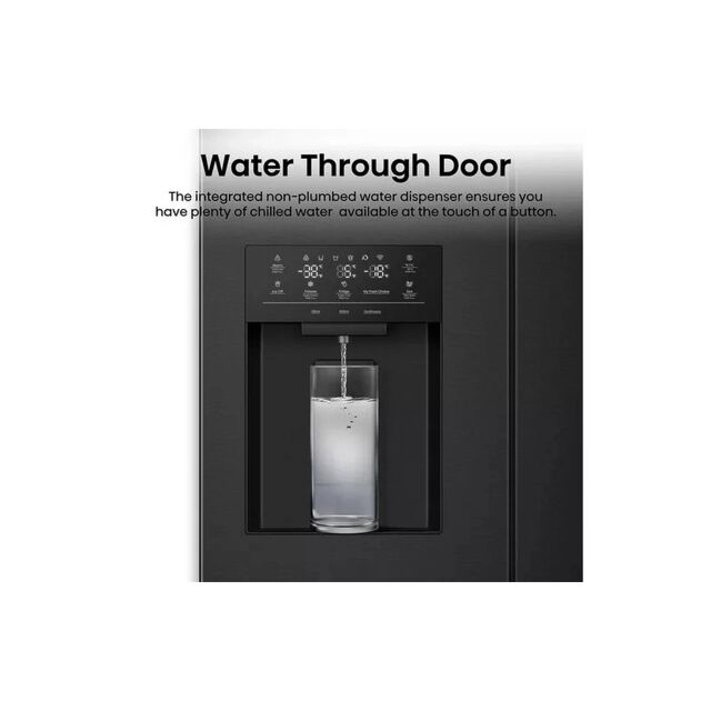 Hisense RQ5P470SYFD American Style Total No Frost Black Fridge Freezer