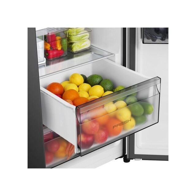 Hisense RS5P528STBE American Style Total No Frost Black Fridge Freezer 
