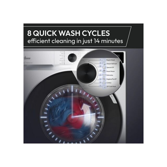 Hoover HGWD 485S8C-80 8/5Kg 1400 White Washer Dryer 