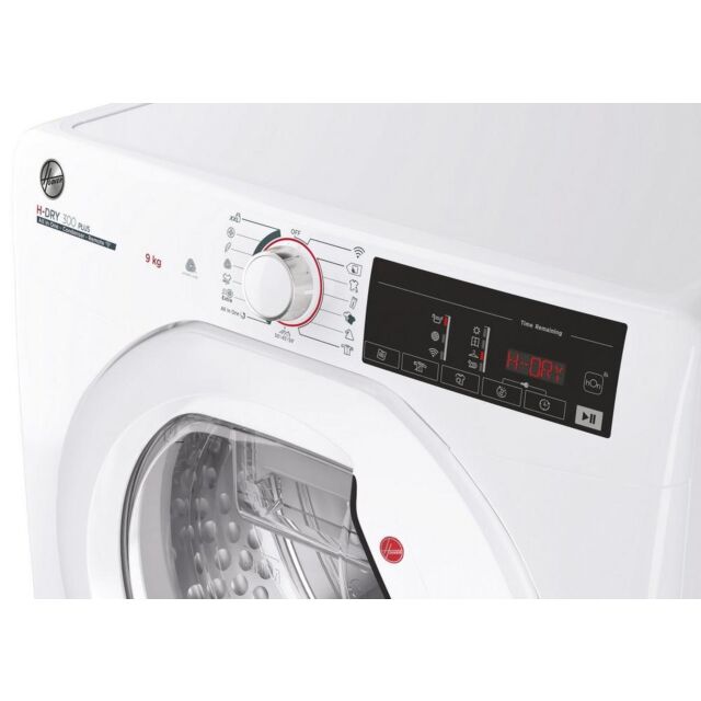 Hoover HLEC9TE 9Kg Condenser Sensor Dry White Tumble Dryer