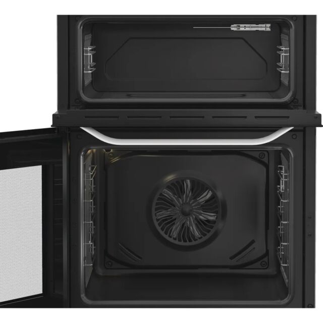 Hotpoint HDD6GDC2W 60Cm Dual Fuel White Cooker With Lid