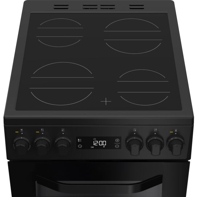 Hotpoint HDE5VDCB 50Cm Electric Double Cooker With Ceramic Hob