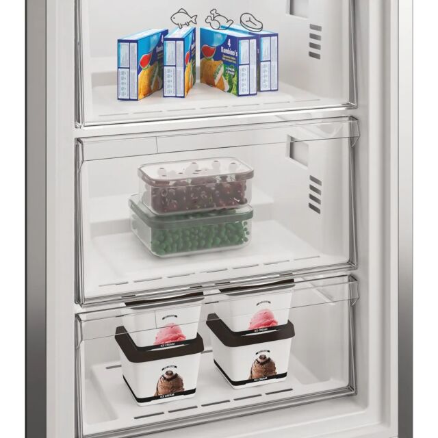 Hotpoint HPMFF6312XBR4UK Upright Tall Frost Free Manhattan Grey Freezer
