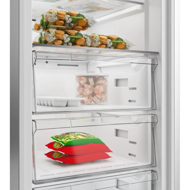 Hotpoint HPMFF6312XBR4UK Upright Tall Frost Free Manhattan Grey Freezer