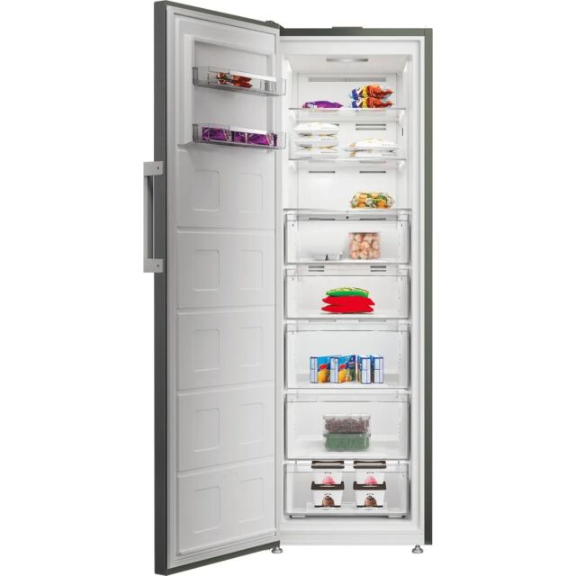 Hotpoint HPMFF6312XBR4UK Upright Tall Frost Free Manhattan Grey Freezer