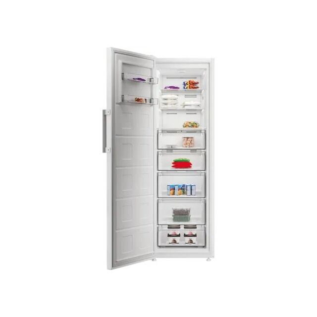 Indesit MFINF1312W4UK Upright Tall No Frost White Freezer