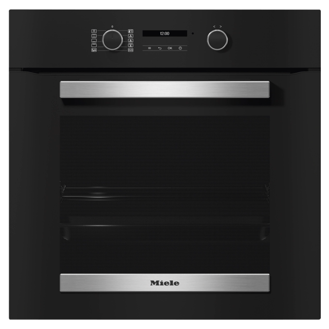 Miele H2465BP Built In Electric Single Obsidian Black Pyrolytic Oven