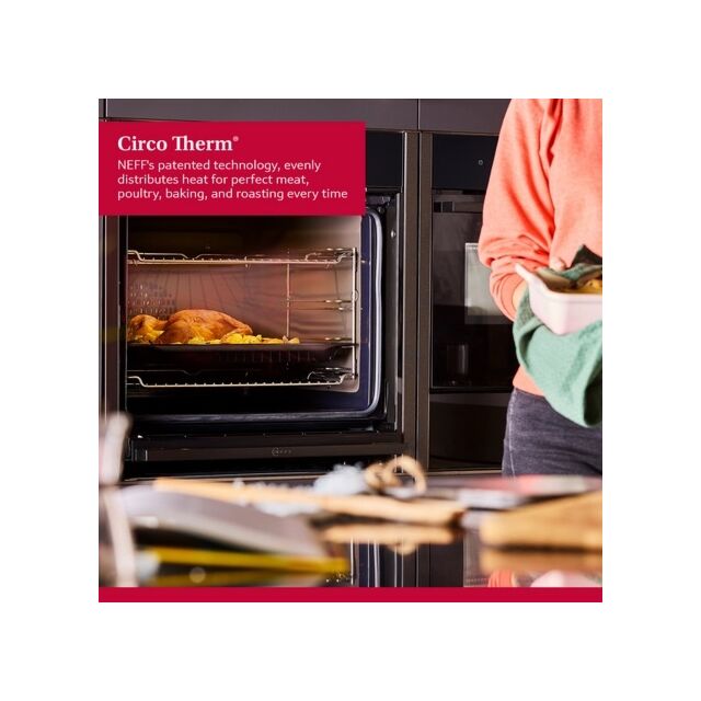 Neff B2DCG7AK3B Built In Electric Single Pyrolytic Self-Cleaning Black Oven 