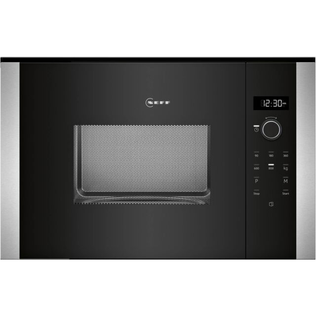 Neff HLAWD23N0B Built In 20 Litres 800W Solo Microwave Black Oven
